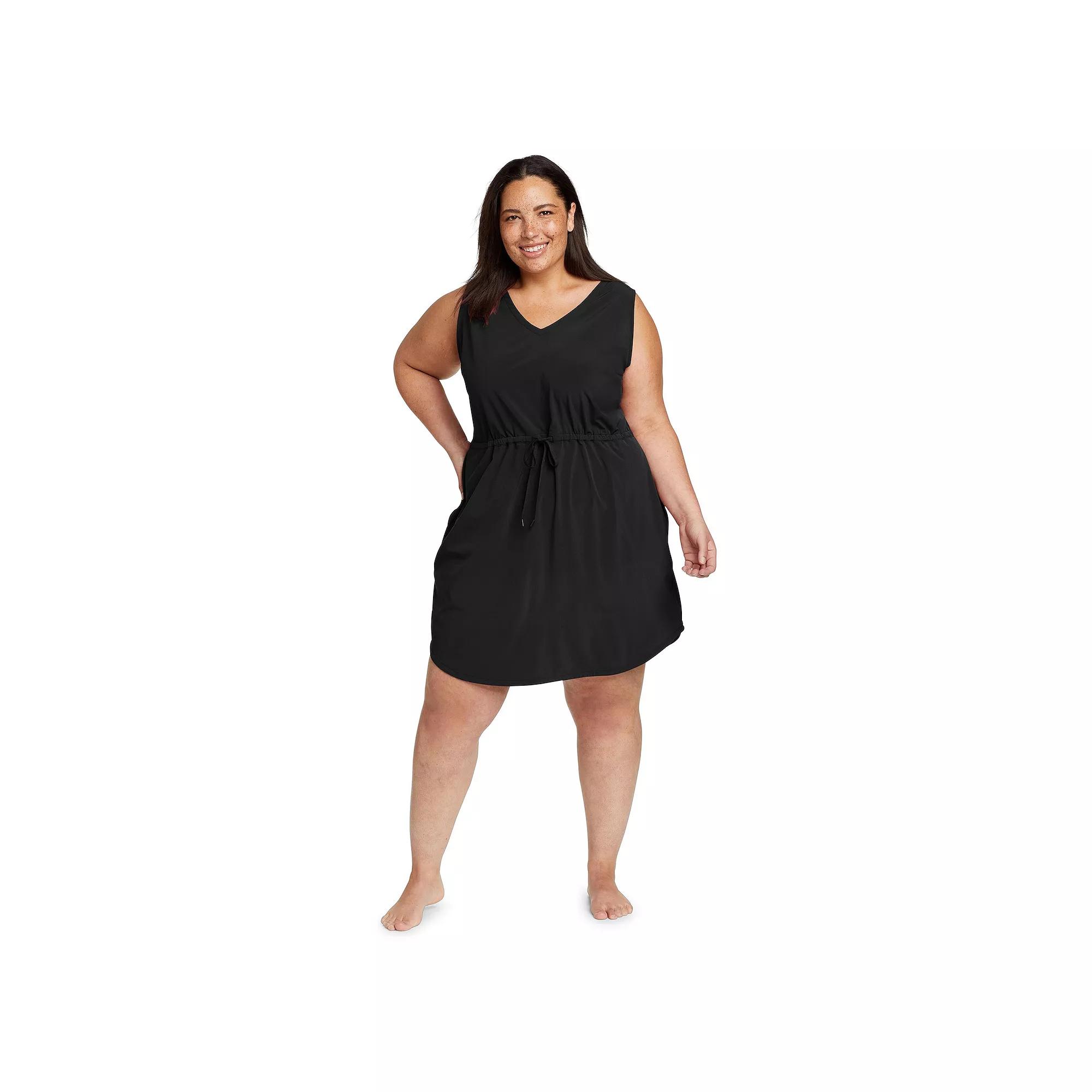 Plus Size Eddie Bauer Departure Easy Tank Top Dress, Women's, Size: 1XL, Black Product Image