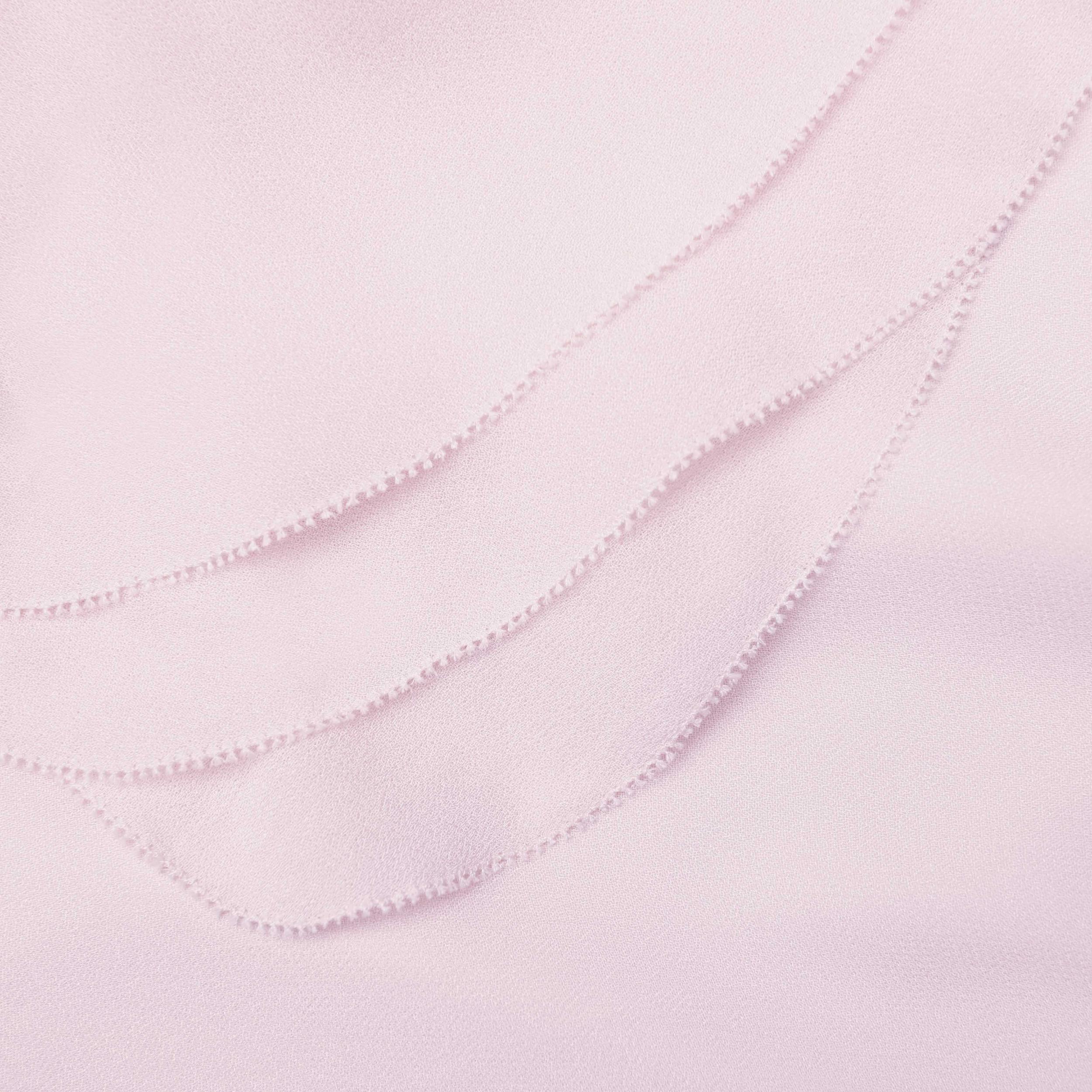 Pink Georgette Frill Midi Dress Product Image