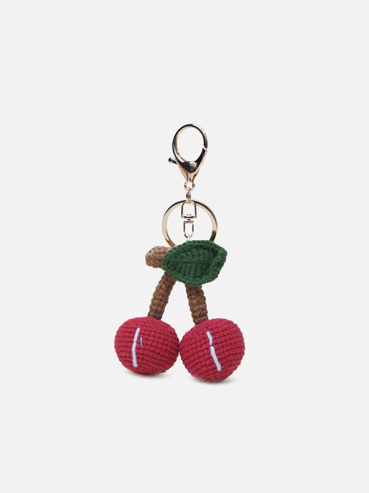 Crochet Cherry Keychain Product Image