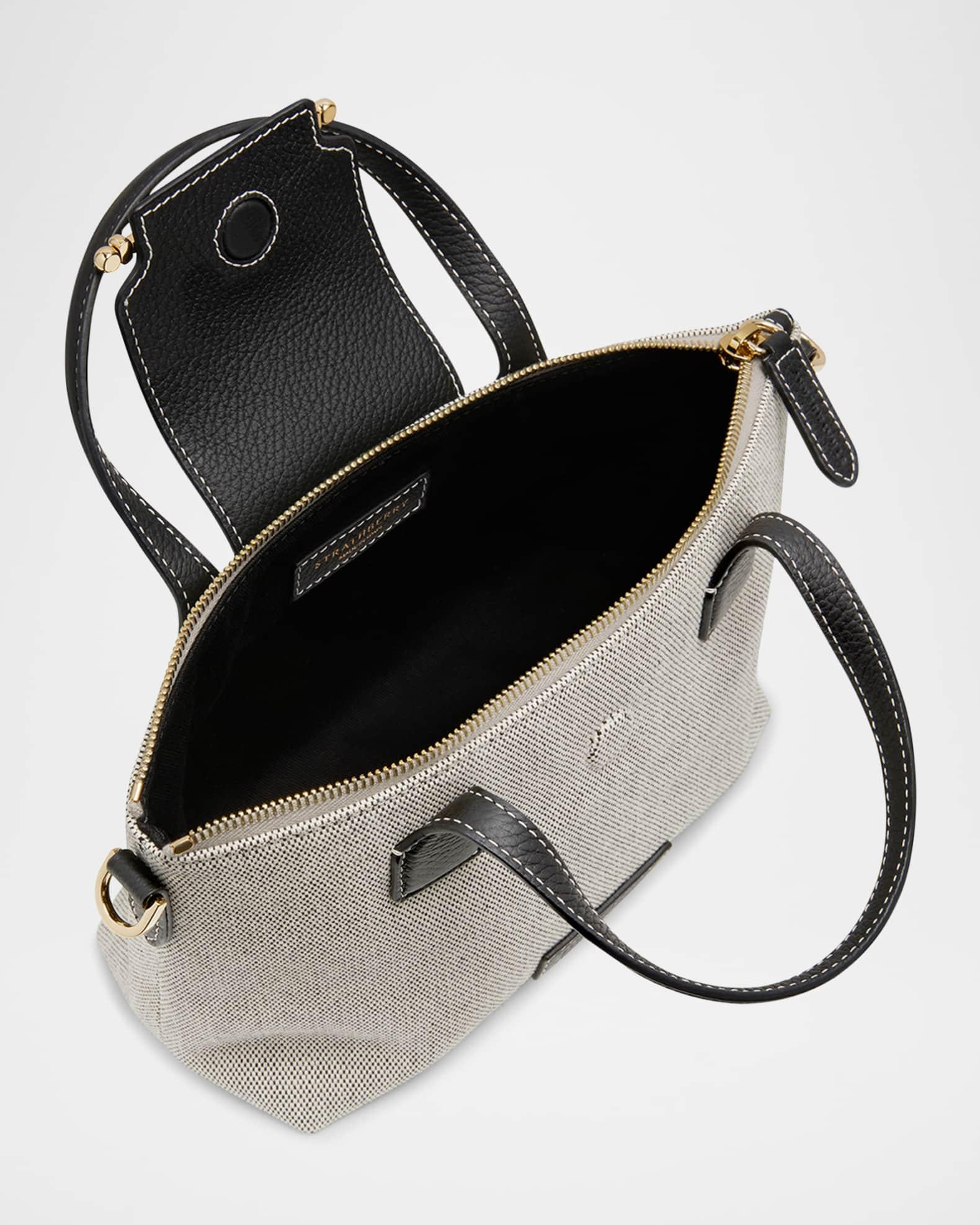 Mini Cotton and Leather Travel Tote Bag Product Image