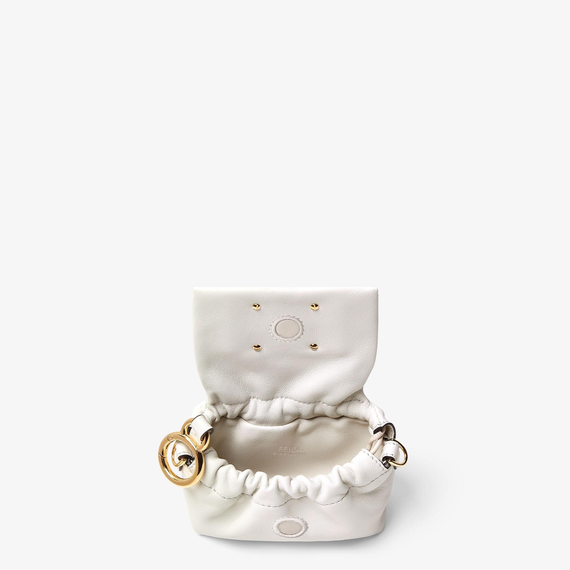 Mamma Baguette NanoWhite leather miniature bag Product Image