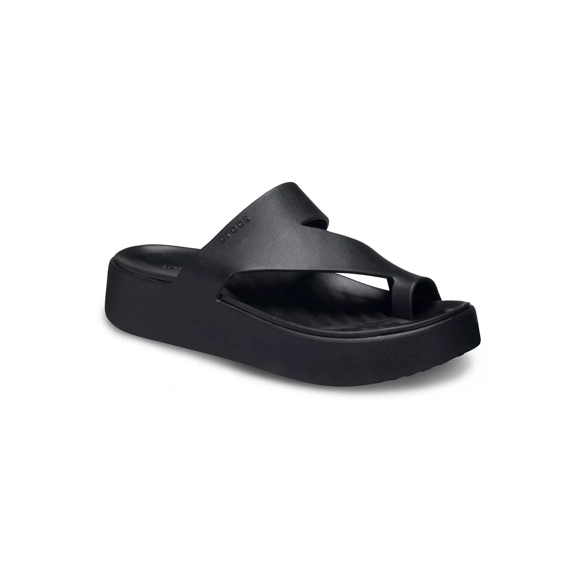 Crocs Womens Getaway Platform Toe Loop Sandal Product Image