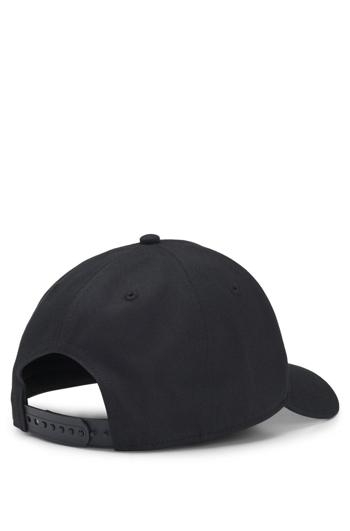 HUGO - Cotton-twill cap with cropped logo print - Black Product Image