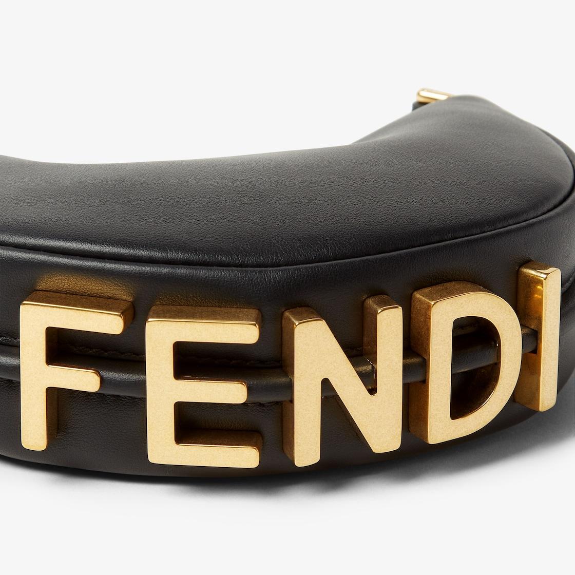 Nano FendigraphyBlack leather charm Product Image