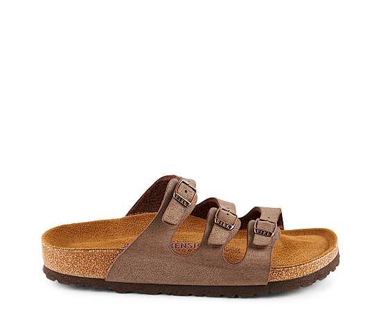 Womens Birkenstock Florida Birko-Flor Nubuck Soft Footbed Sandals Product Image