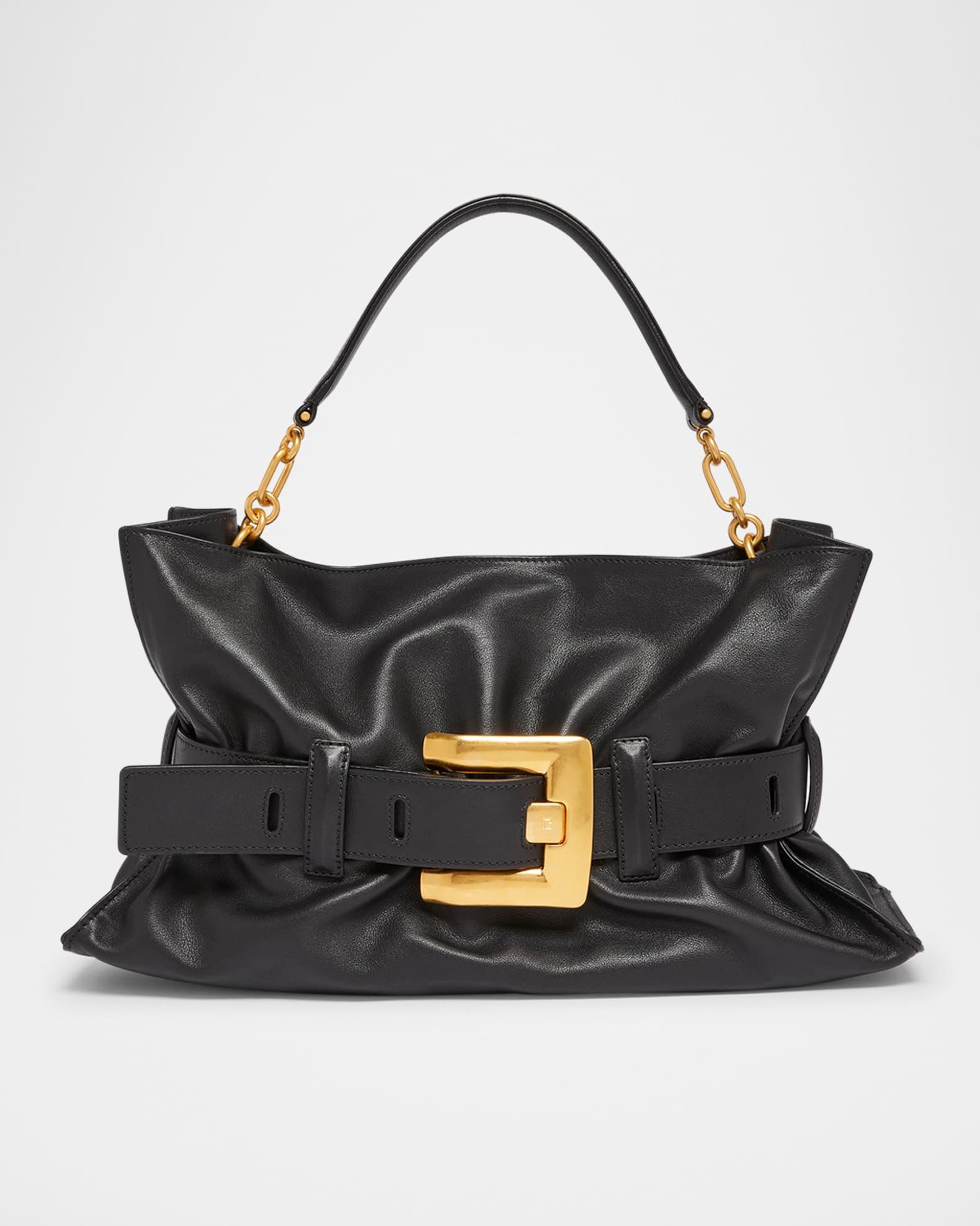 Anthem Medium Buckle Shoulder Bag in Calfskin  Product Image
