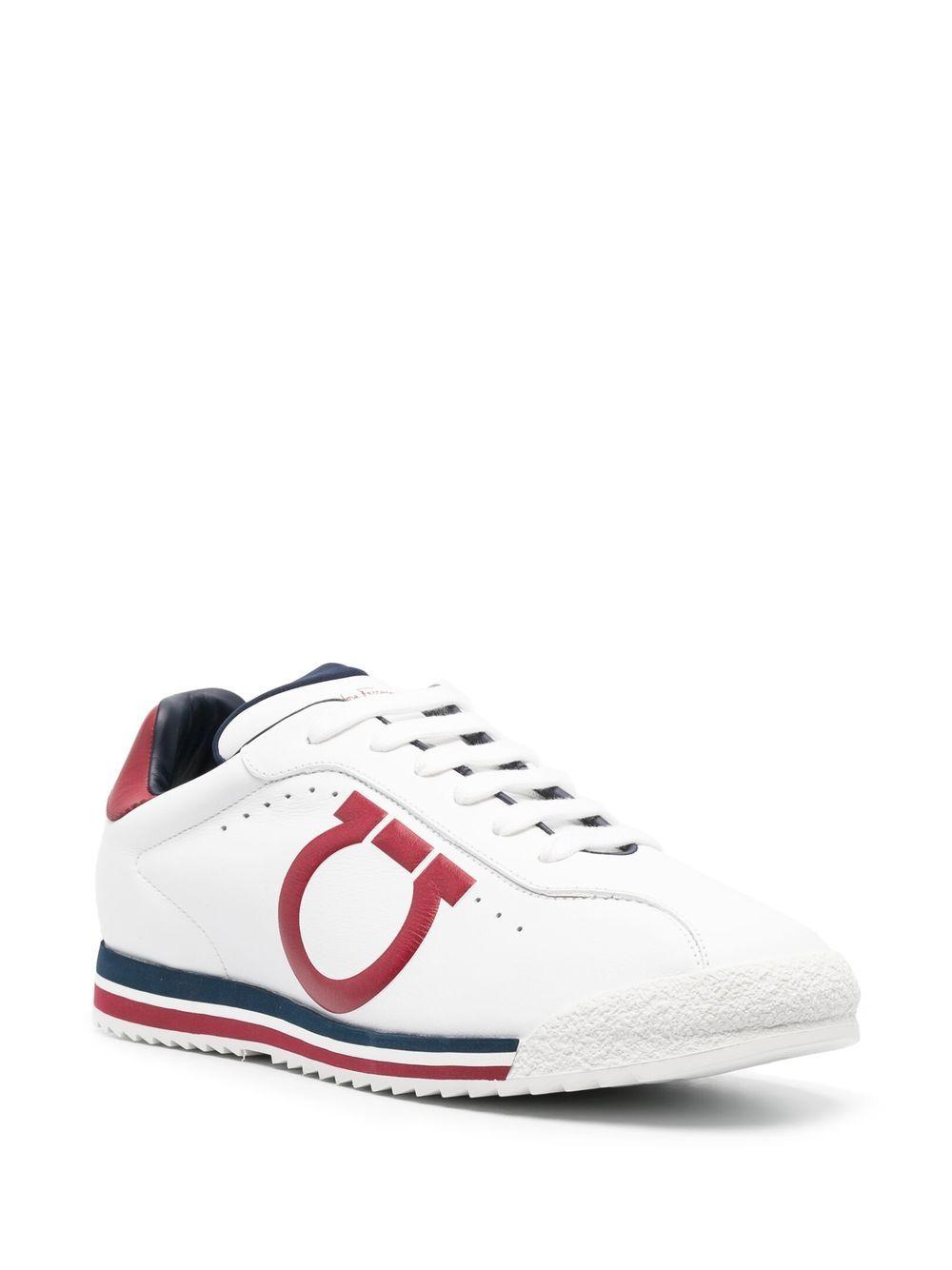 embossed-logo low-top sneakers Product Image