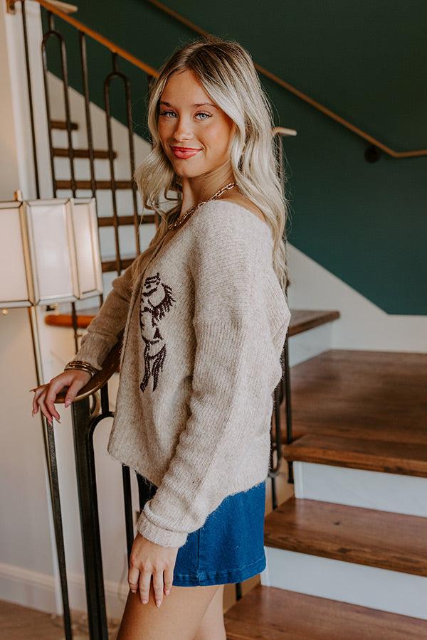 Gallop And Grace Embroidered Cardigan Product Image