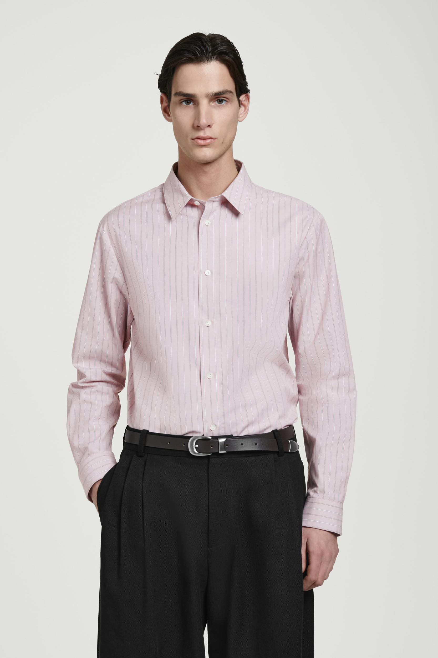 STRIPED COTTON SHIRT Product Image