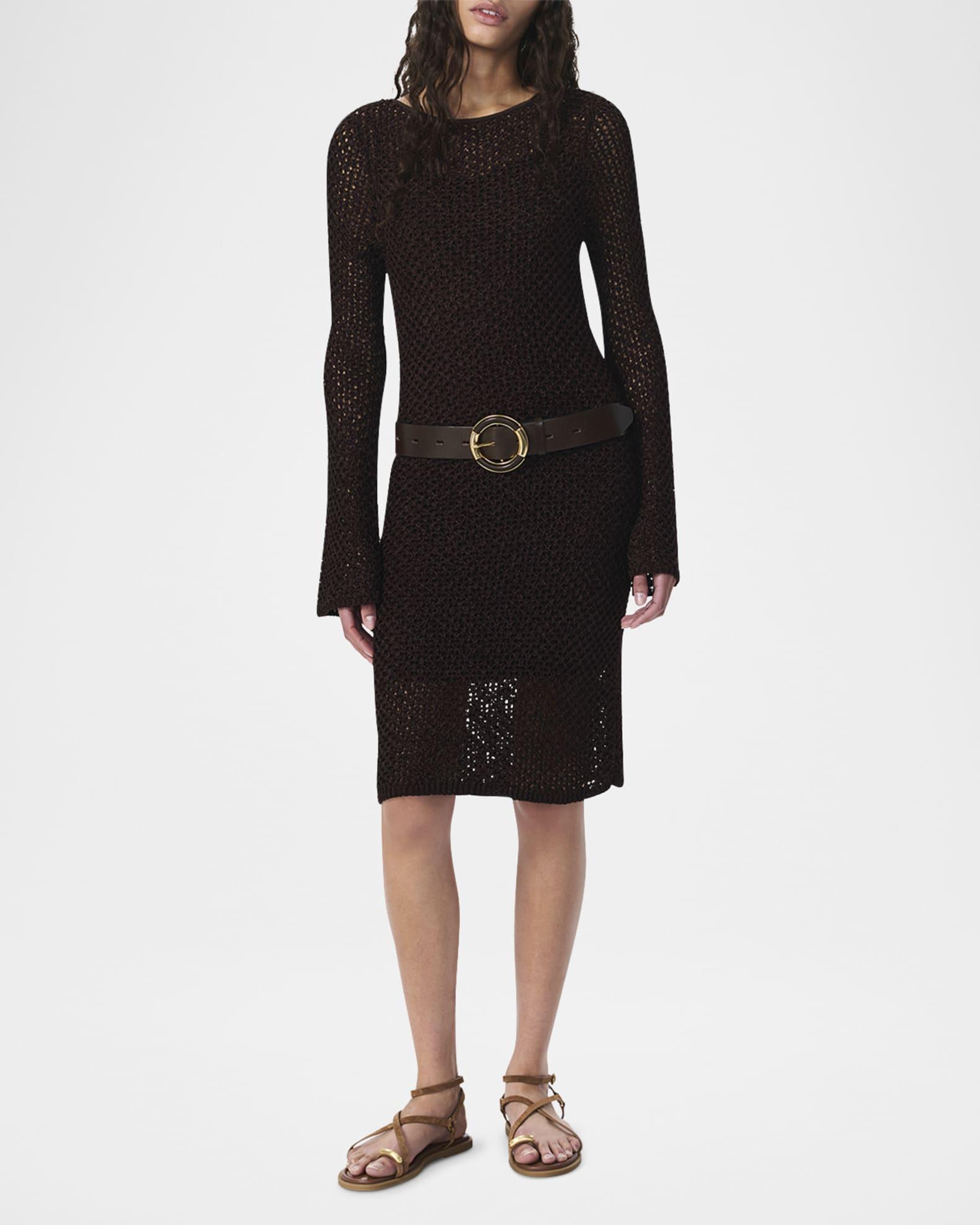 Ellie Long-Sleeve Midi Dress Product Image