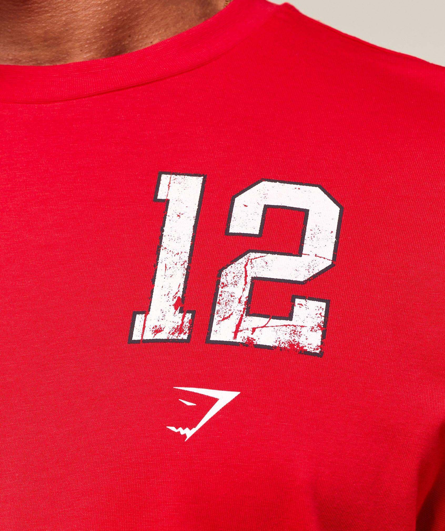 Gymshark Campus T-Shirt - Athletic Red Male Product Image