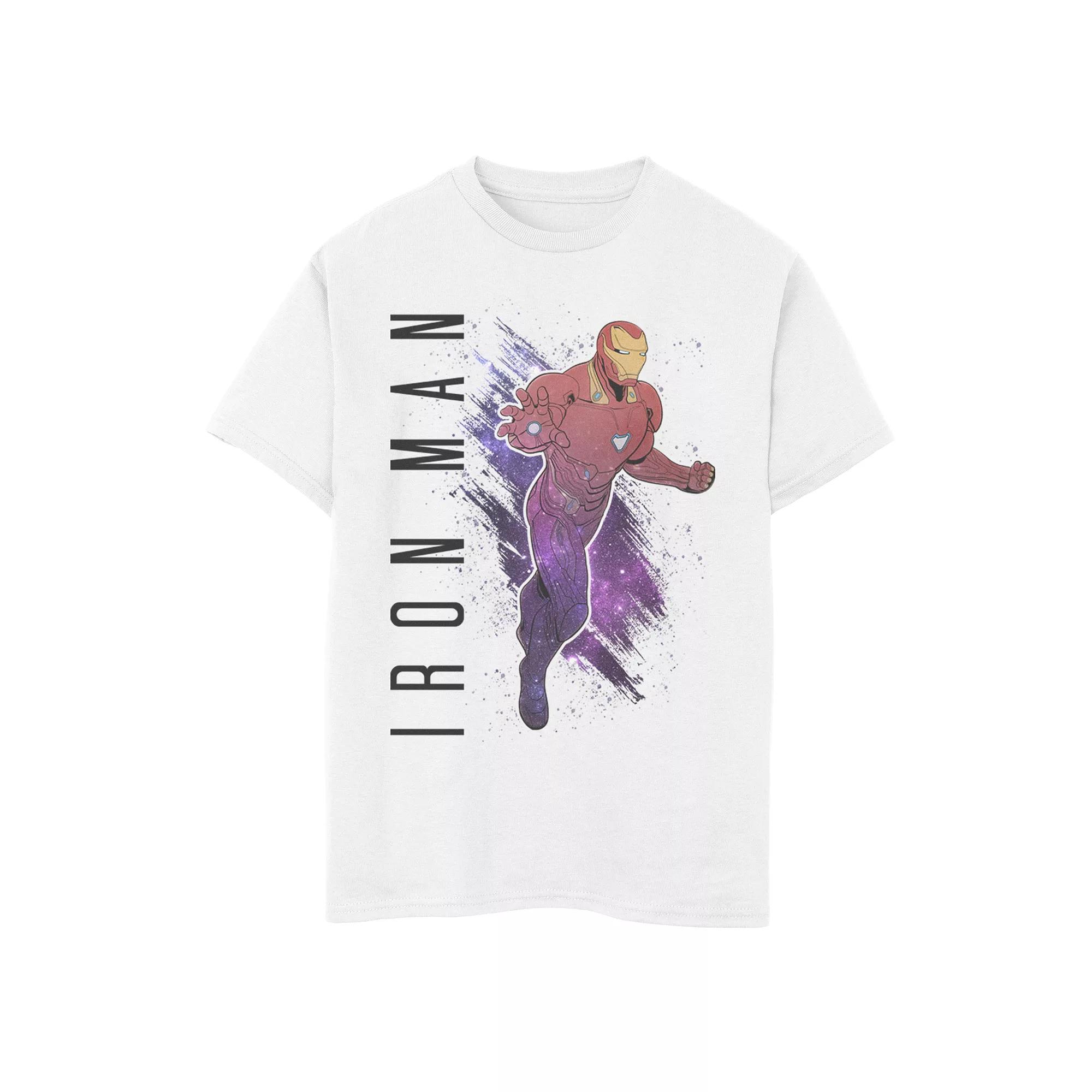 Boys 8-20 Marvel Avengers Endgame Iron Man Galaxy Painted Graphic Tee, Boy's,  Product Image