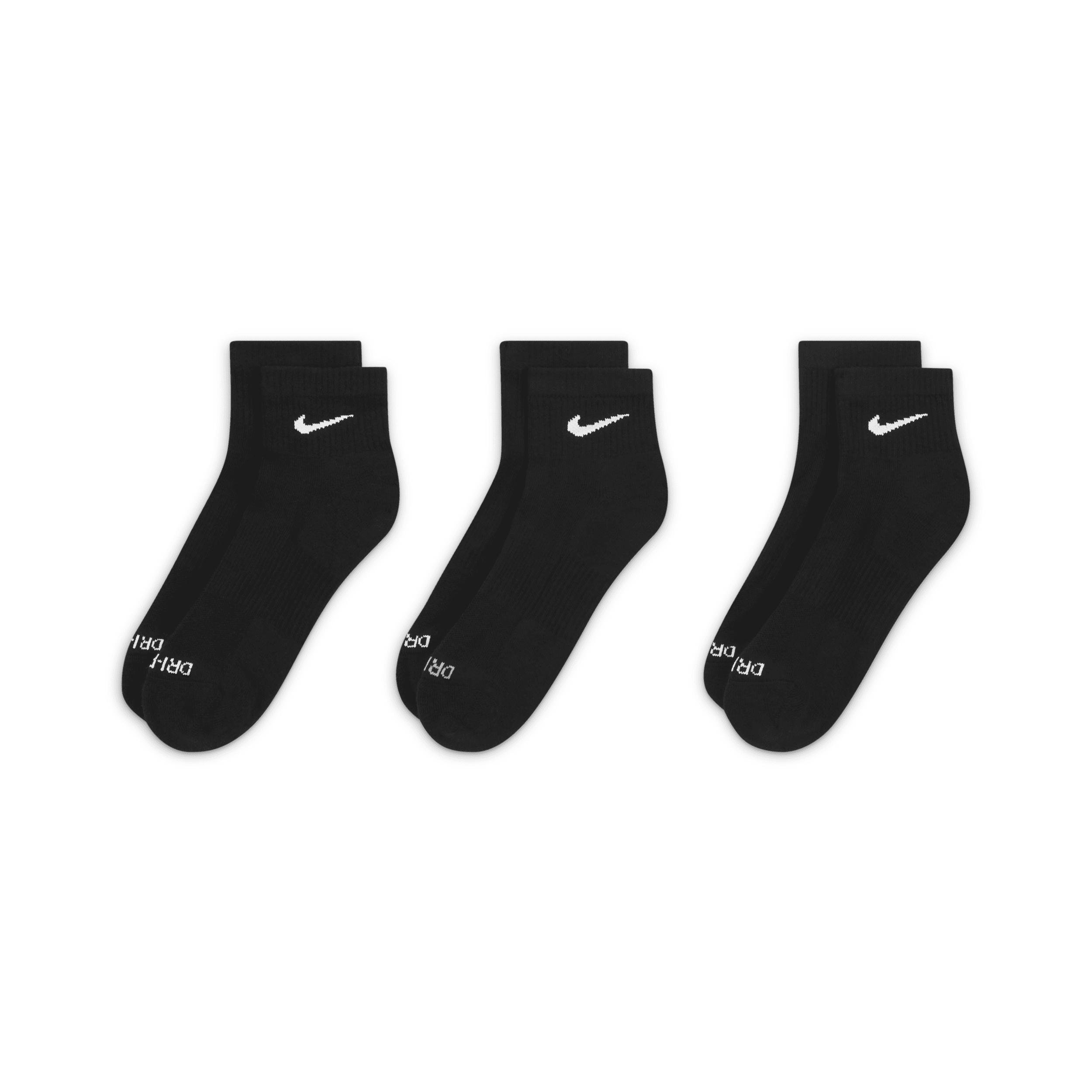 Nike Mens Everyday Plus Cushioned Training Ankle Socks (3 Pairs) | SX6890-010 Product Image
