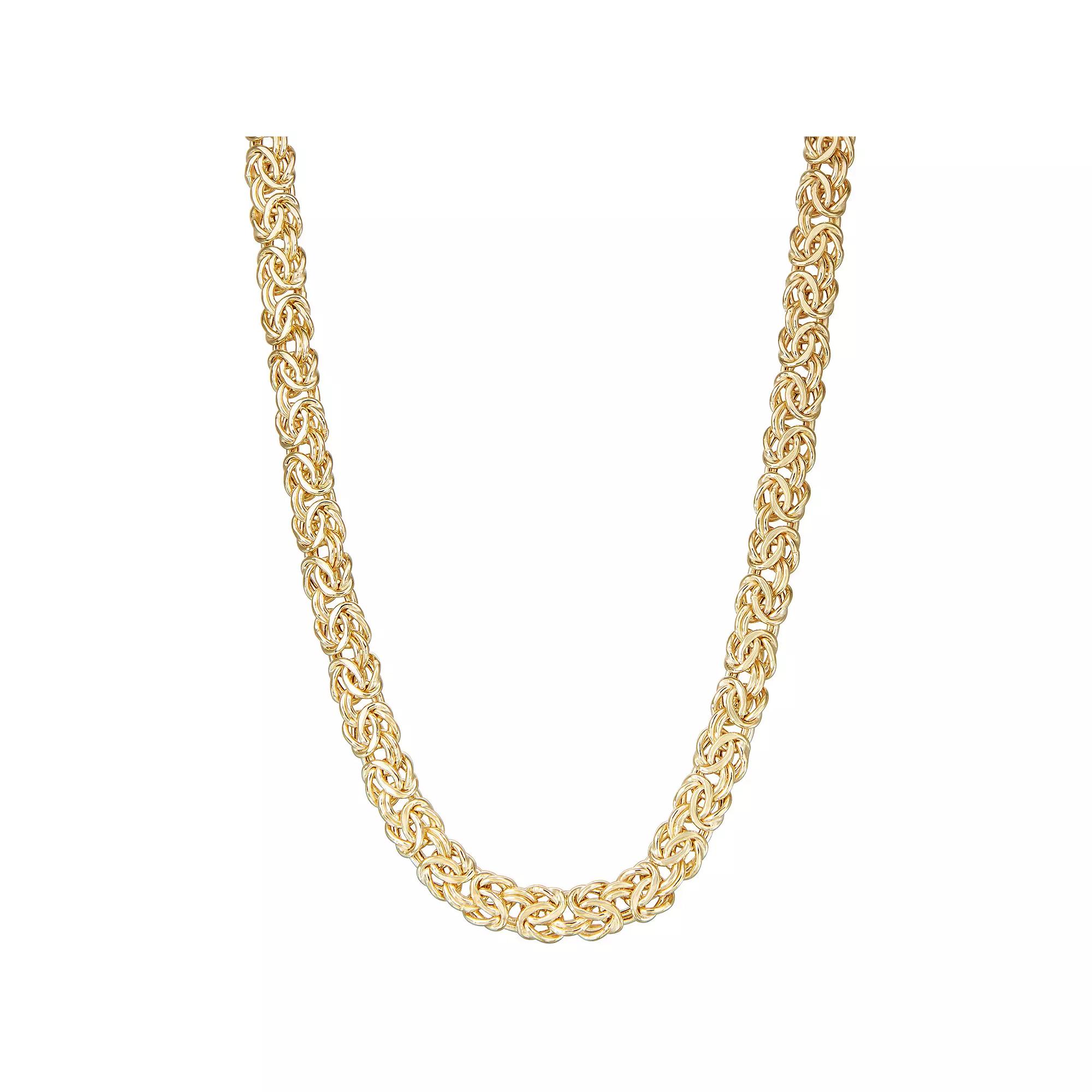 Jordan Blue 10k Gold Byzantine Chain Necklace, Women's, Size: 18" Product Image