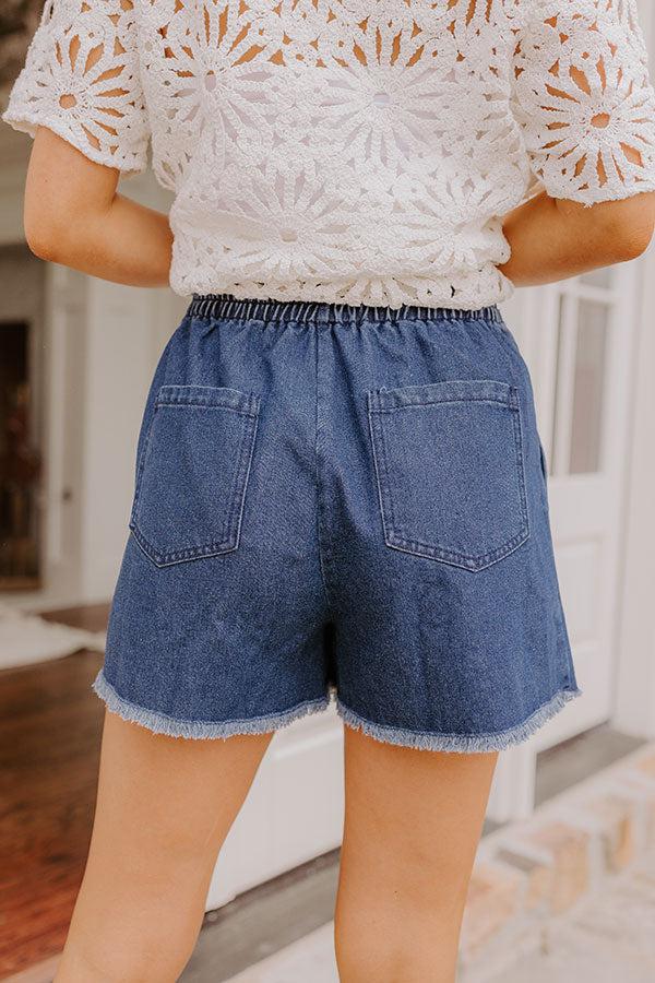 The Brielle High Waist Denim Skort Product Image