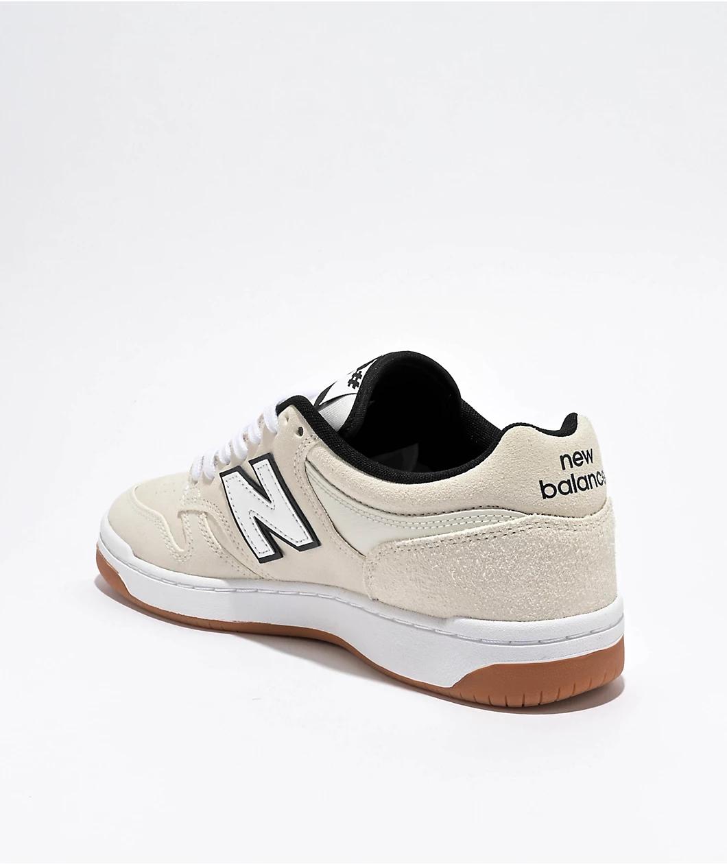 New Balance Numeric 480 Cream & White Skate Shoes Product Image