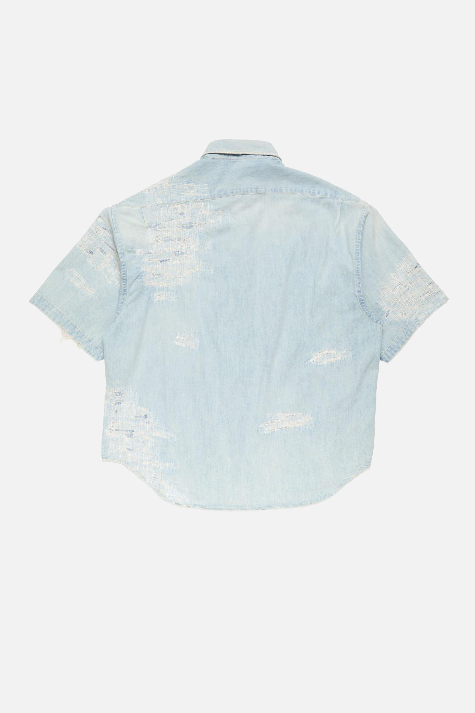 Mended denim shirt Product Image