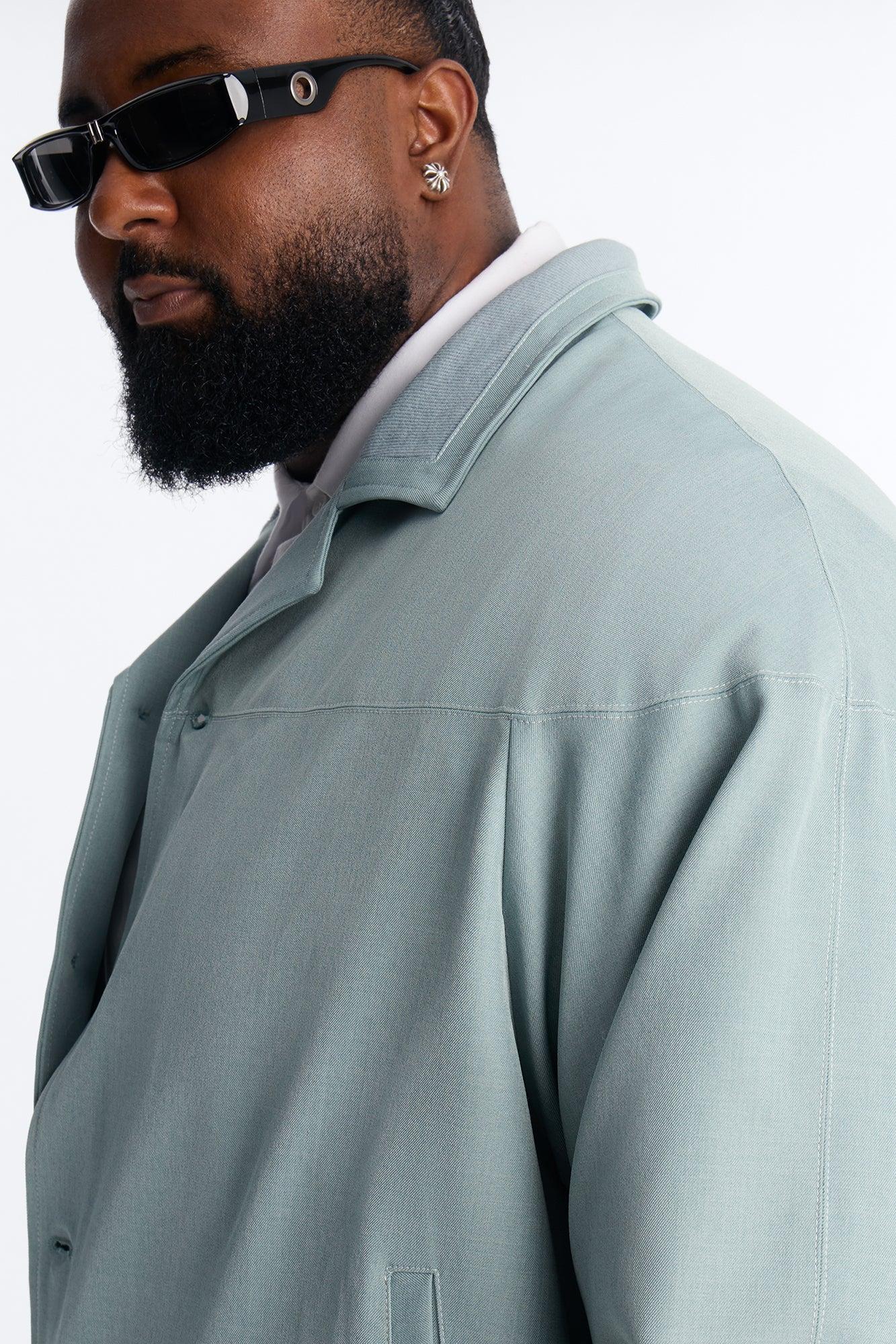 Relaxed Pearson Wave Casual Blazer - Blue Male Product Image