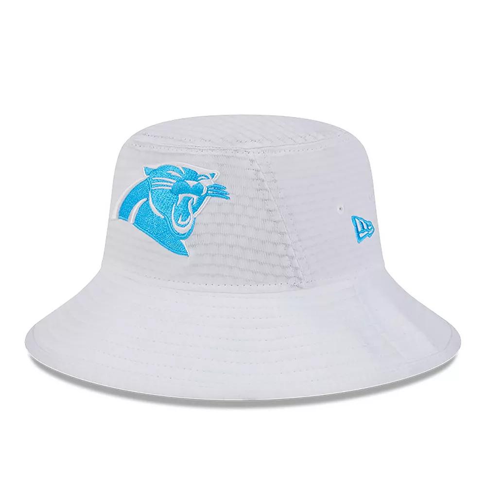 Men's New Era White Carolina Panthers 2024 NFL Training Camp Stretch Bucket Hat Product Image