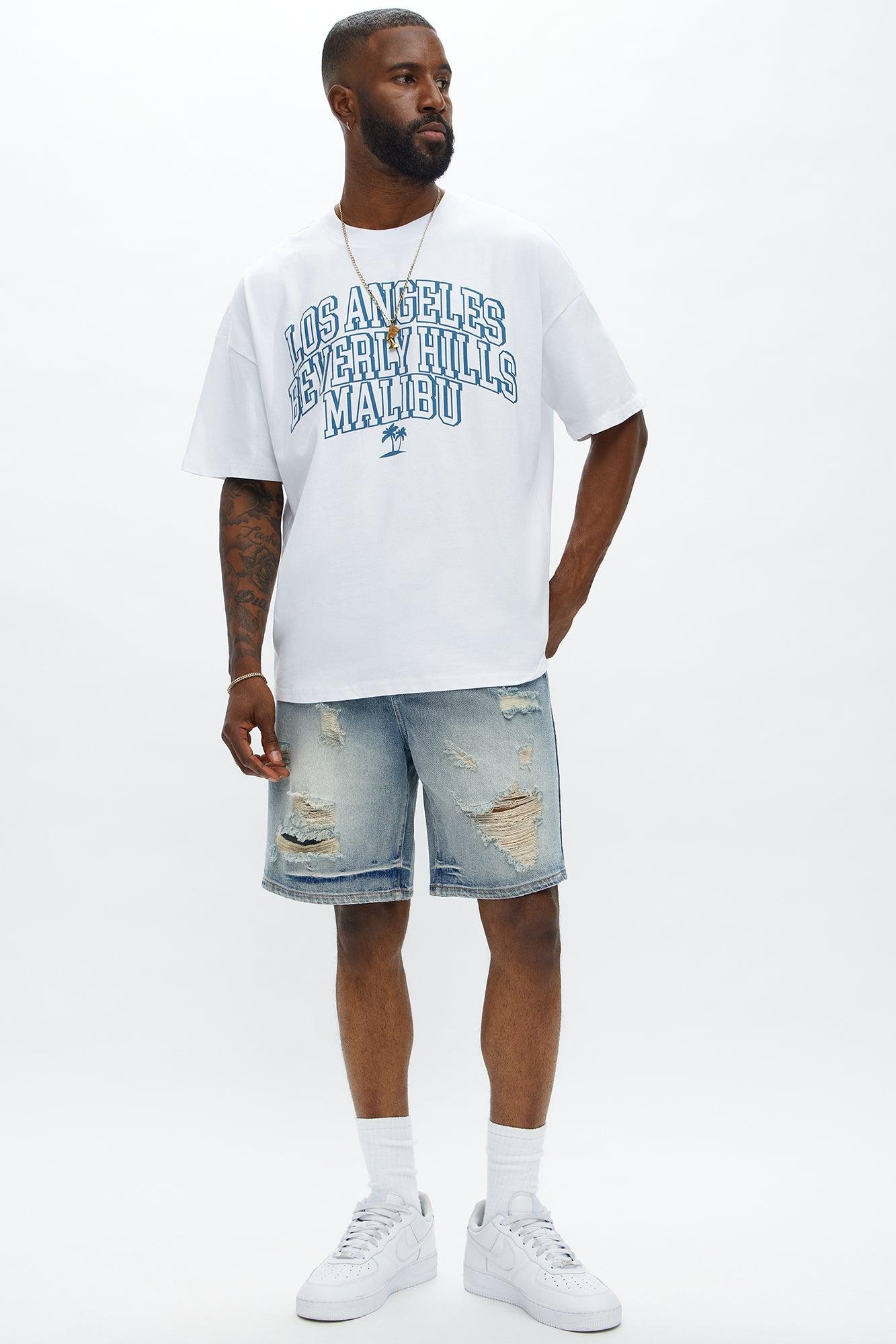 West Luxe Cities Oversized Short Sleeve Tee - White Male Product Image