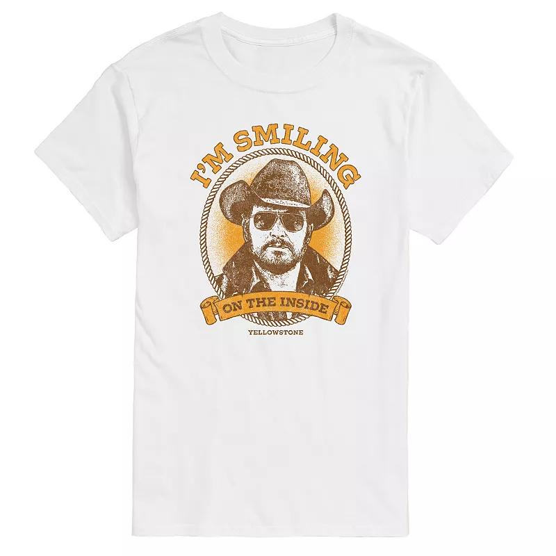 Big & Tall Yellowstone I'm Smiling On The Inside Graphic Tee, Men's,  Product Image
