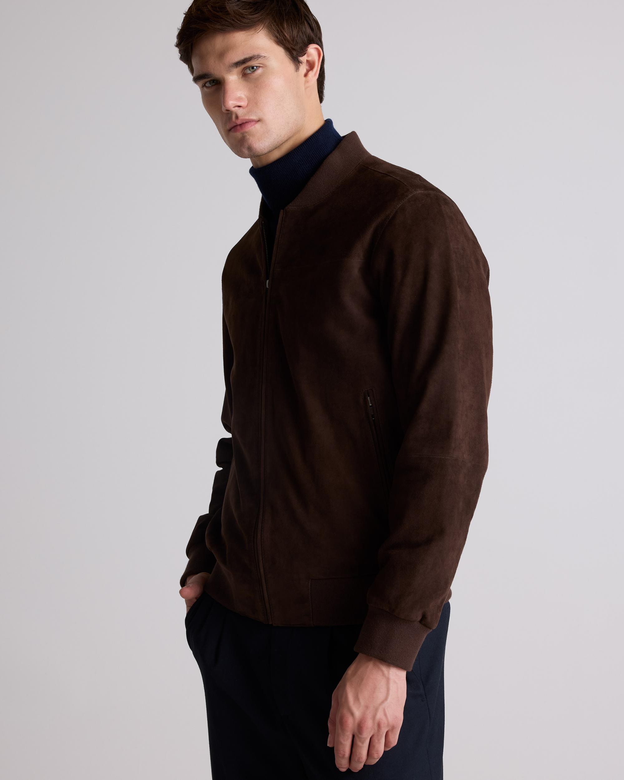 Quince | Men's 100% Suede Bomber Jacket Suede Leather Product Image