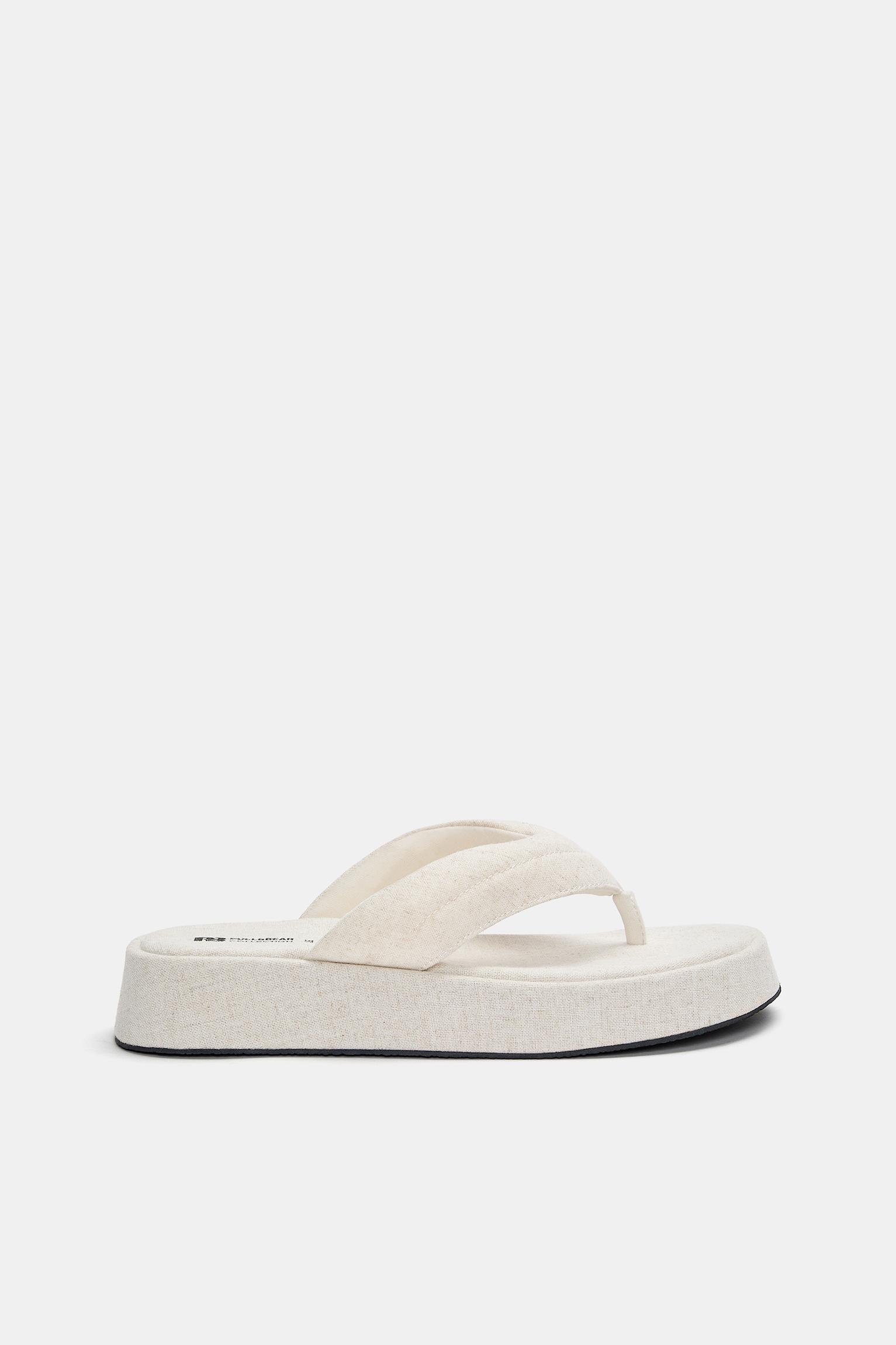 Chunky fabric flat sandals Product Image