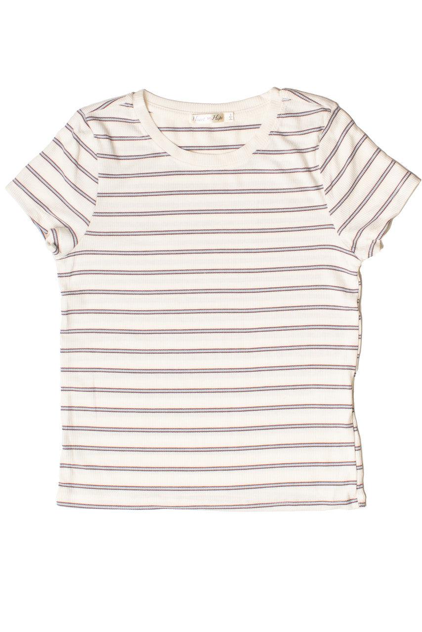 Ribbed Striped Tee Product Image