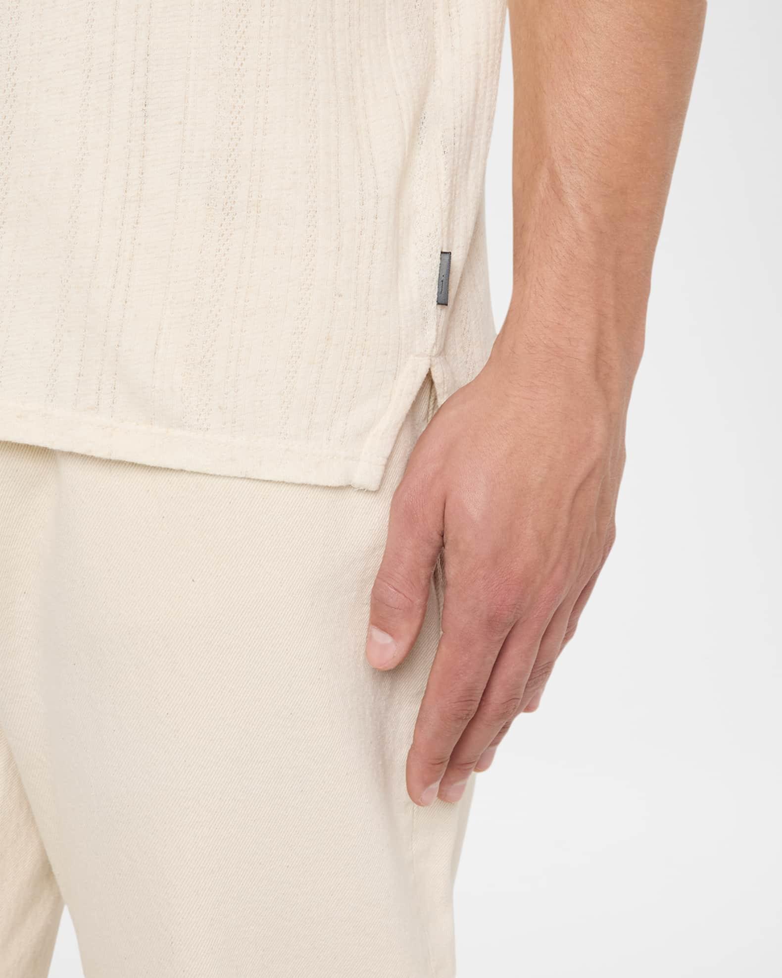 Men's Ciel Ribbed Henley T-Shirt Product Image