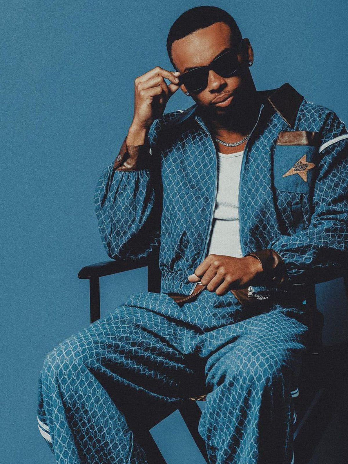 Aelfric Eden Vintage Denim Jacquard Skirt Female Product Image