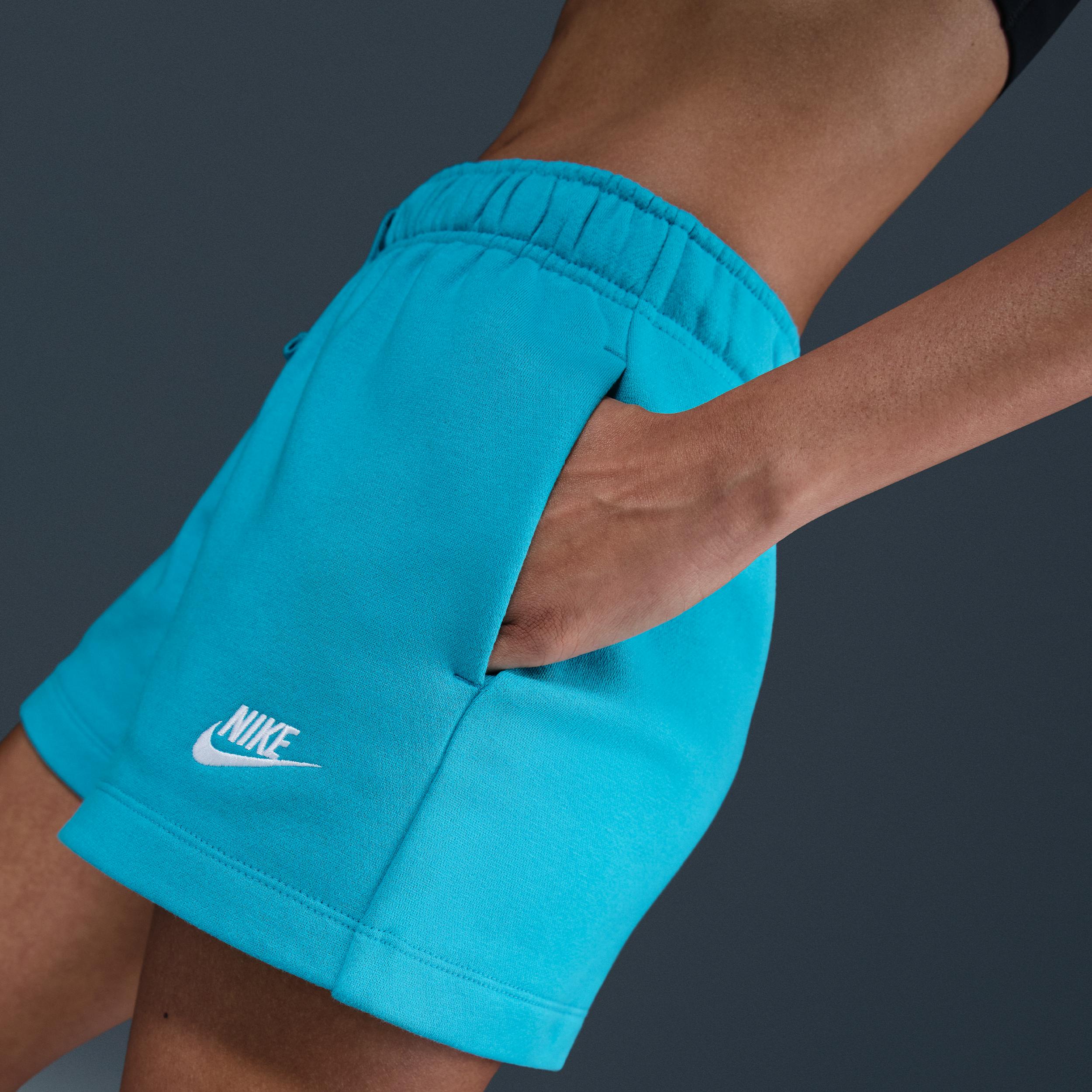 Womens Nike Sportswear Club Fleece Mid-Rise Shorts | DQ5802-345 Product Image