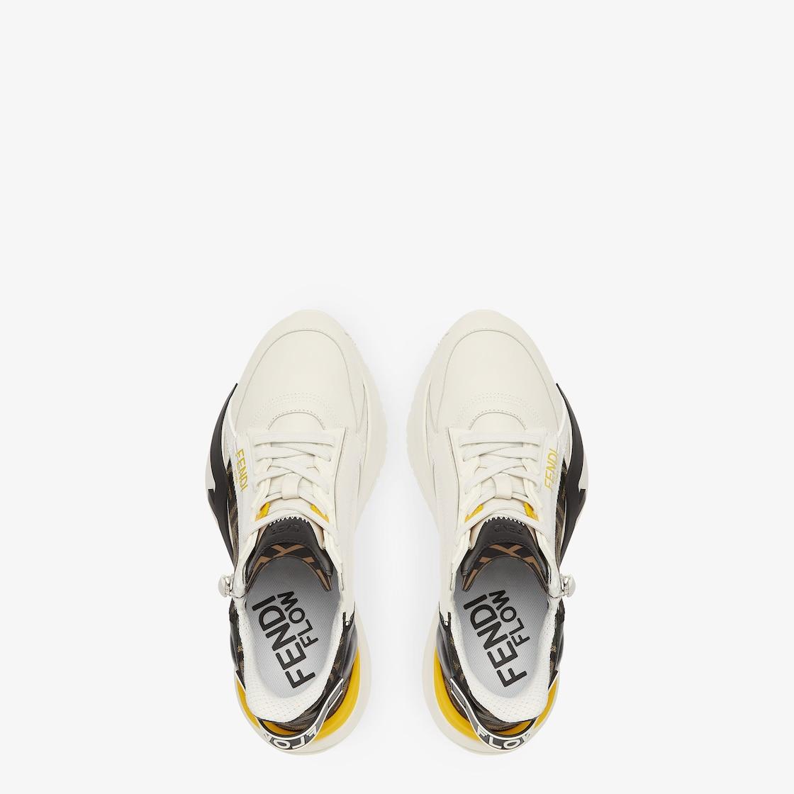 Fendi Flow SneakersWhite leather low-tops Product Image