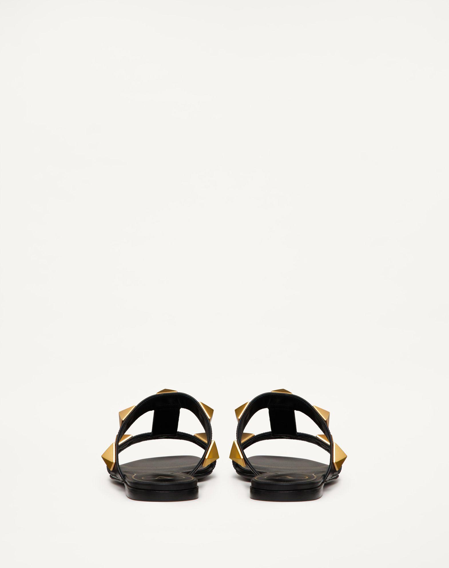 Flat Roman Stud Calfskin Slide Sandal Product Image