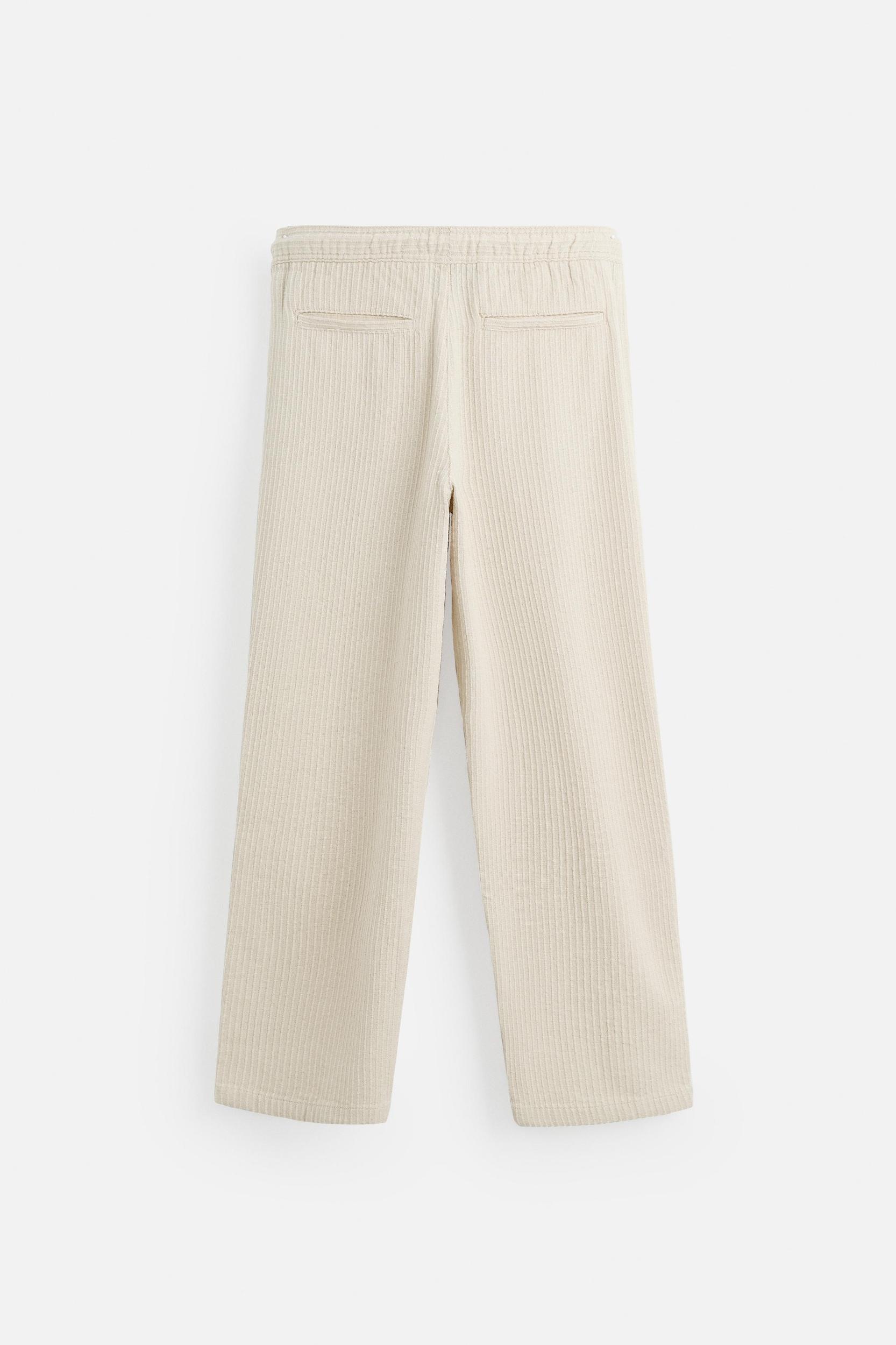 STRIPED JACQUARD PANTS Product Image