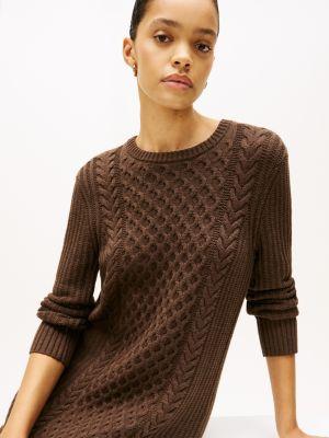 Cable Knit Sweater Dress Product Image