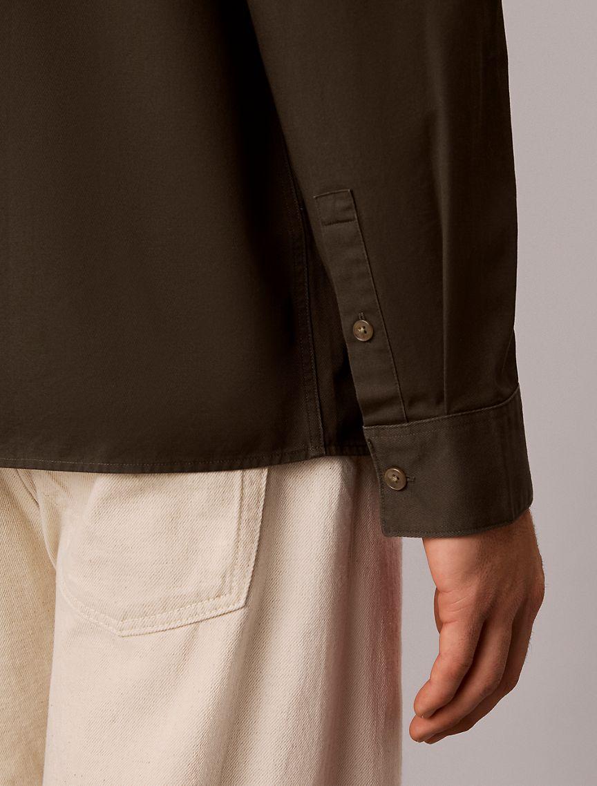 Garment Washed Twill Easy Overshirt Product Image