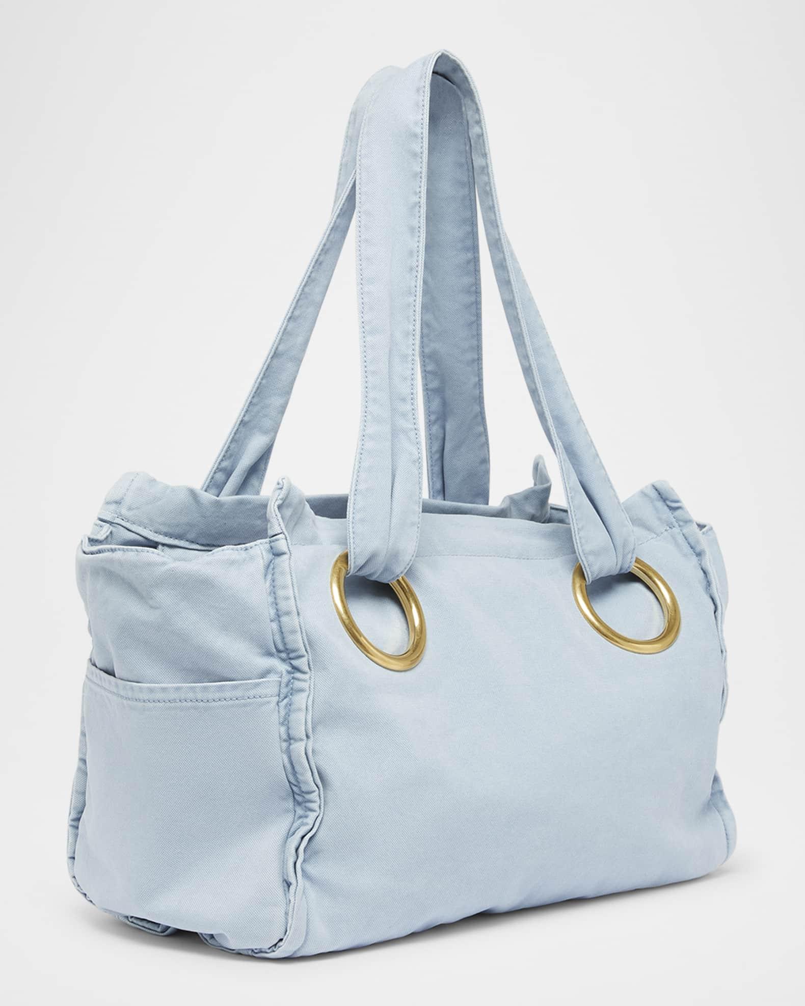 Plage Tote Bag in Washed Canvas  Product Image