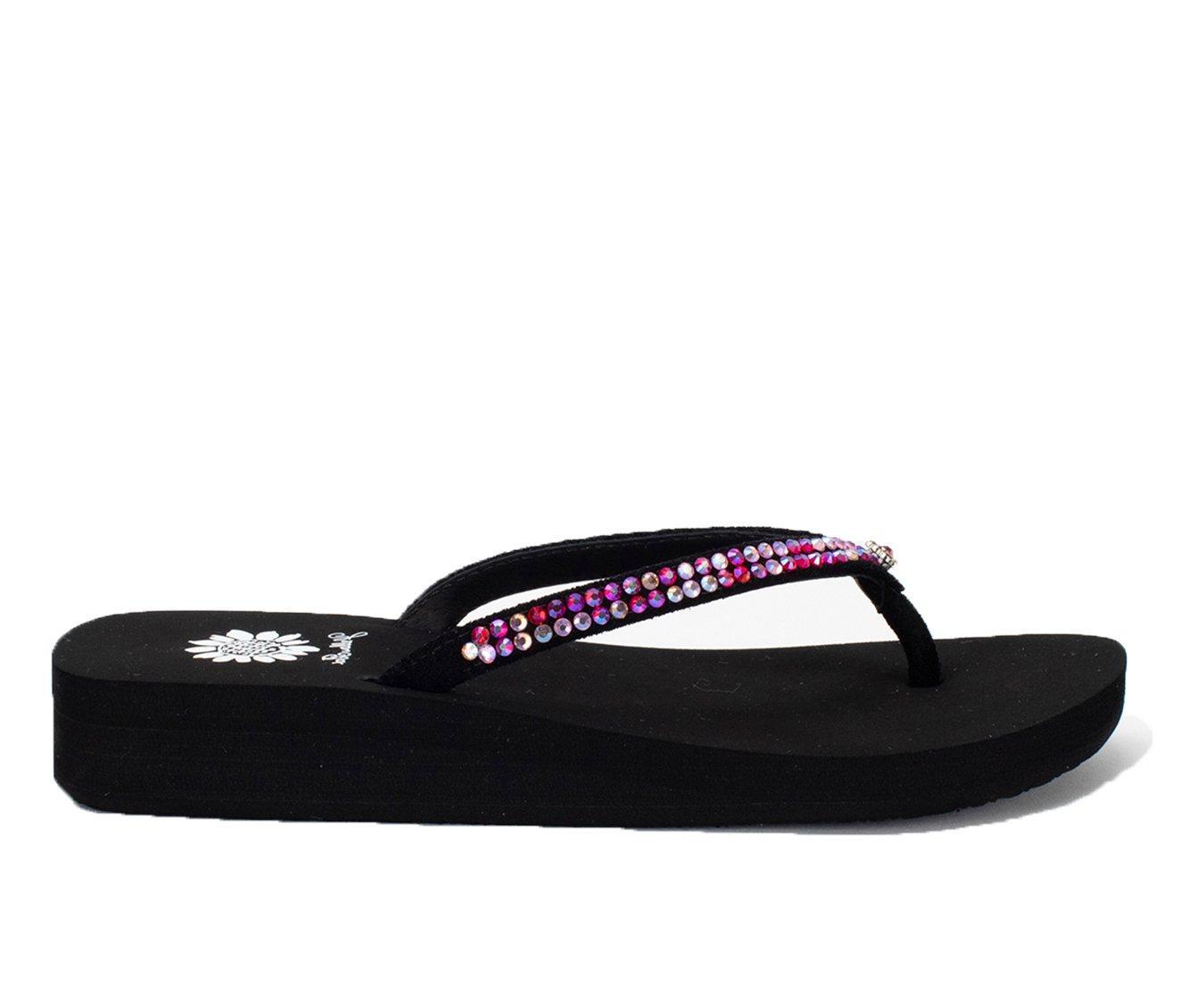 Women's Yellow Box Jello Flip-Flops Product Image