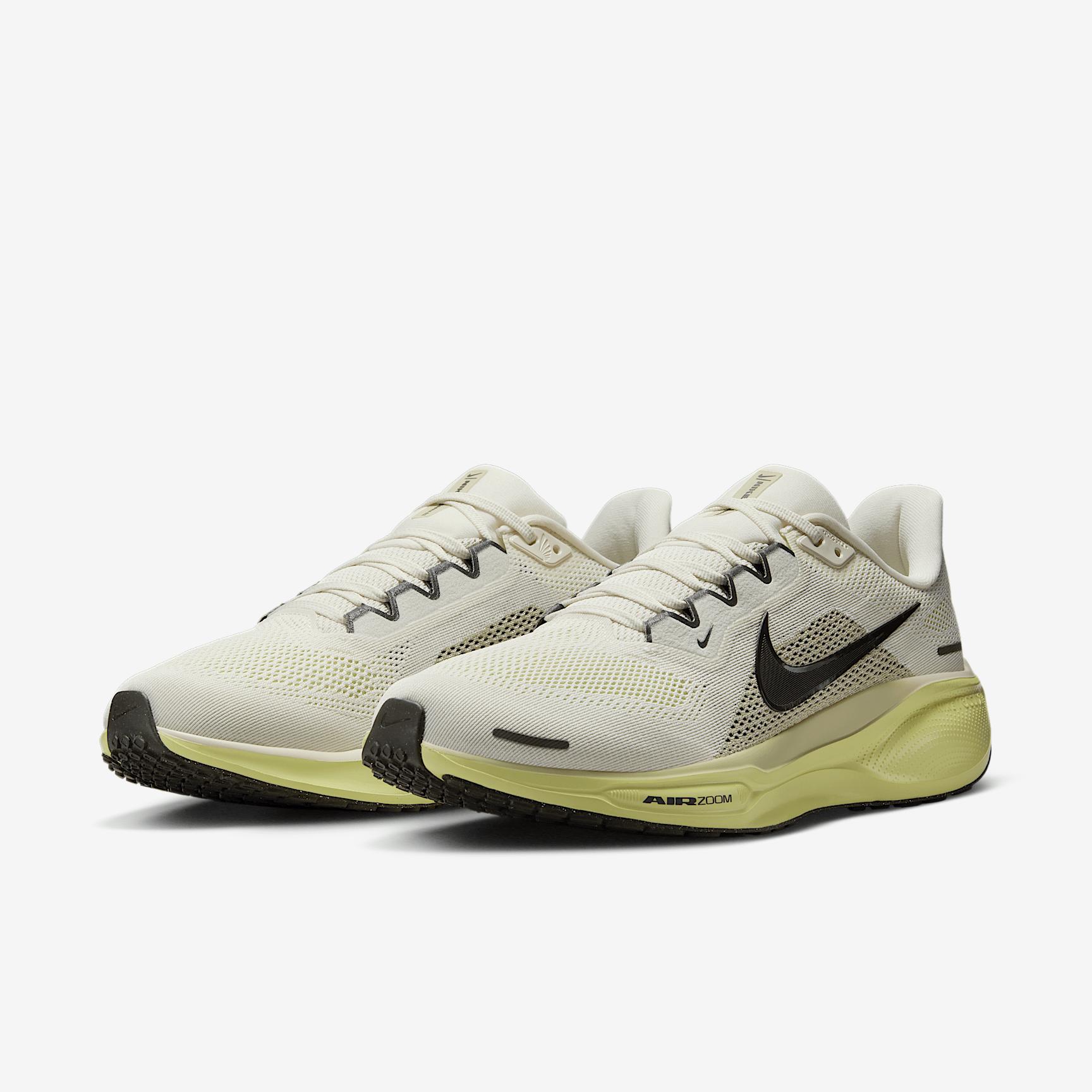 Nike Mens Nike Air Zoom Pegasus 41 - Mens Running Shoes Sequoia/Limelight/Pale Ivory Product Image