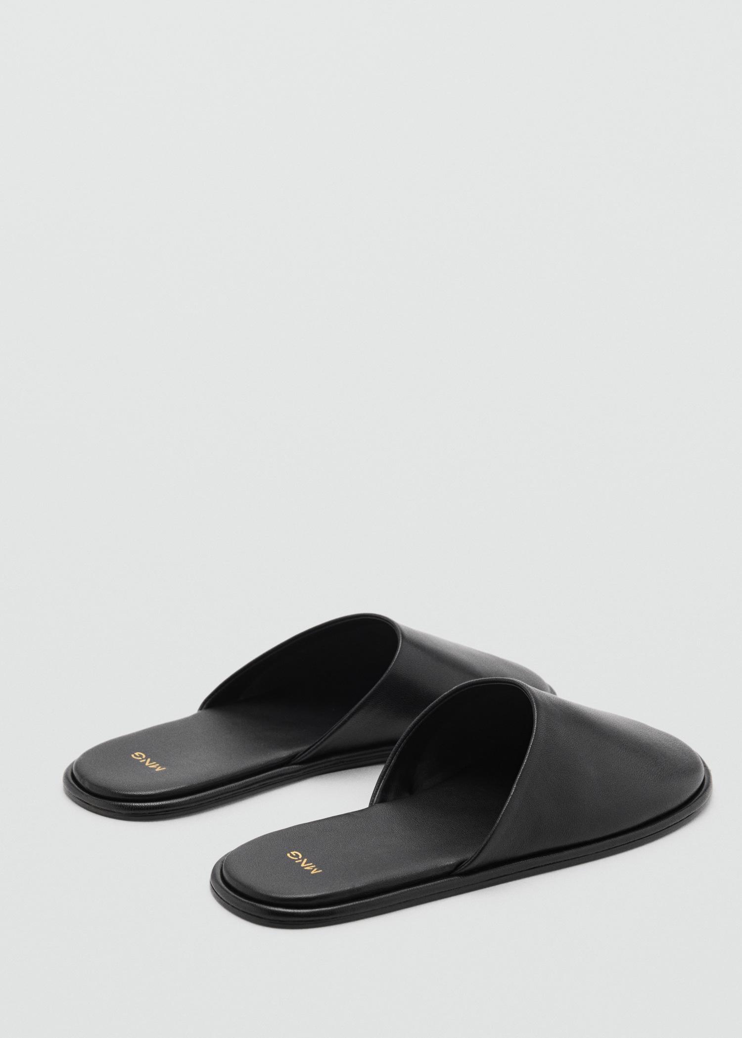 Leather slingback shoes - Women | MANGO USA Product Image