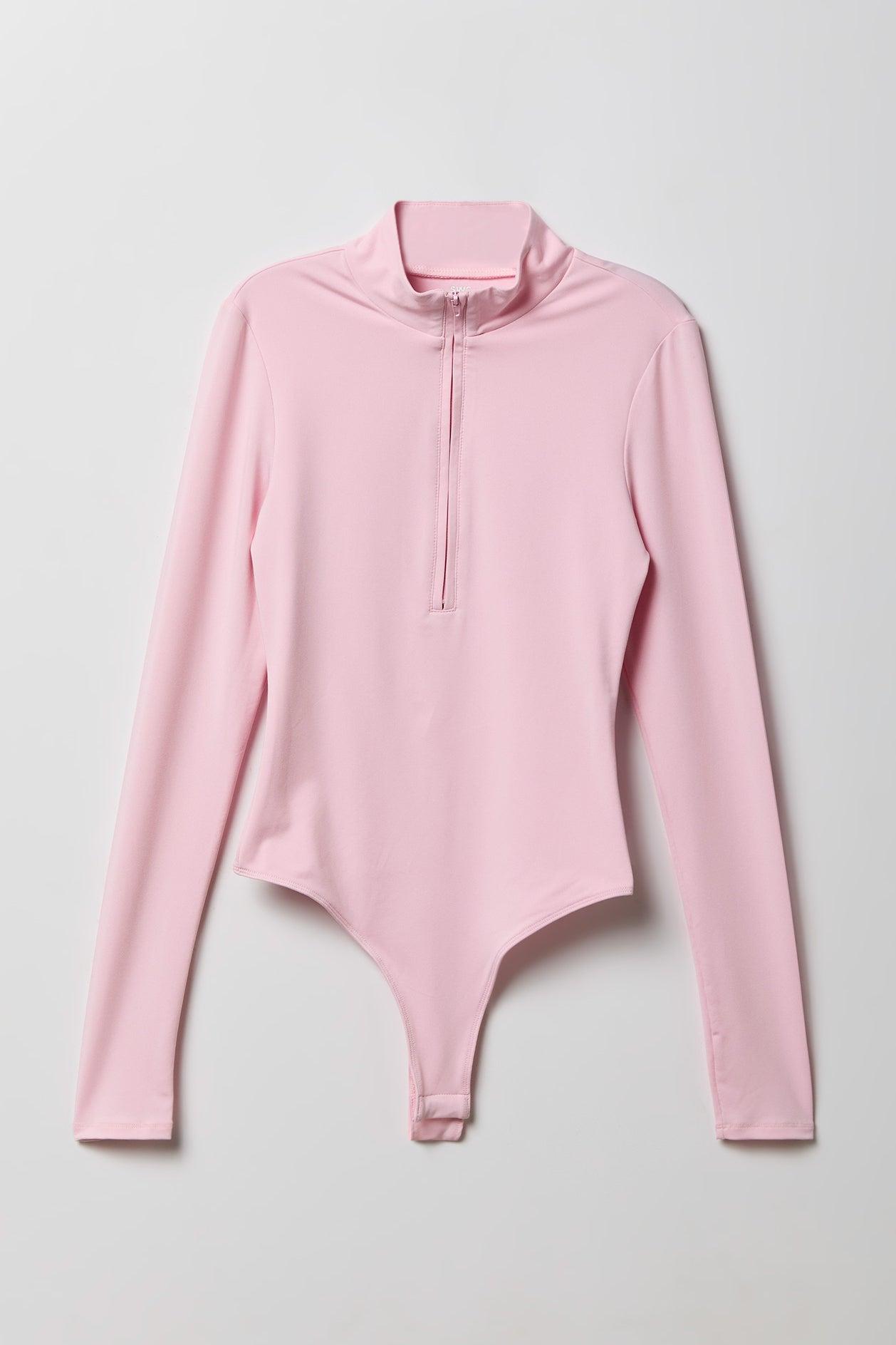 Contour Half Zip Long Sleeve Bodysuit Female Product Image