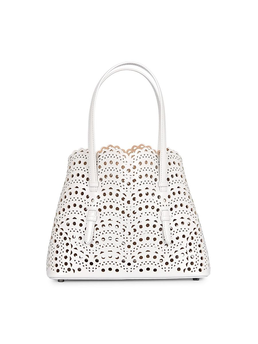 Womens Mini Mina Perforated Leather Top Handle Bag Product Image