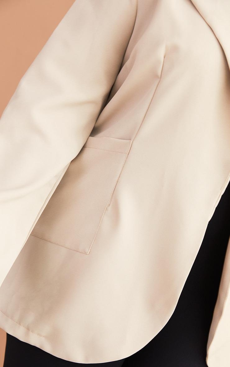 Plus Stone Basic Single Breasted Oversized Blazer Product Image