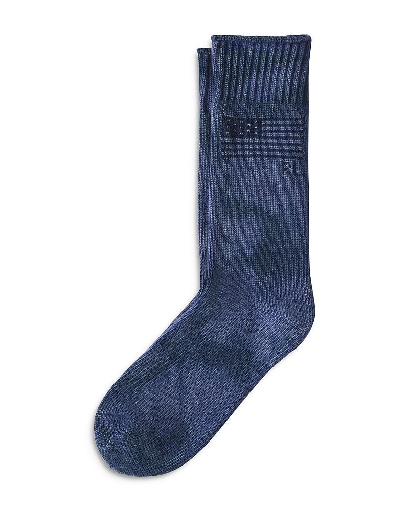 Polo Ralph Lauren Indigo Piece Dye Boot Sock Mens at Urban Outfitters Product Image