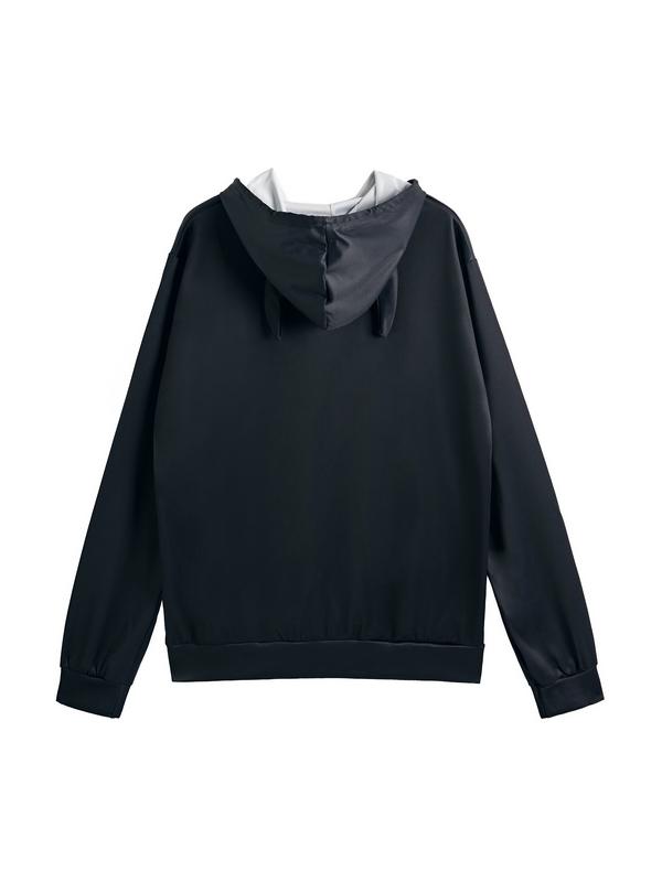 Men's Horn Styling Street Print Oversized Hoodie Product Image