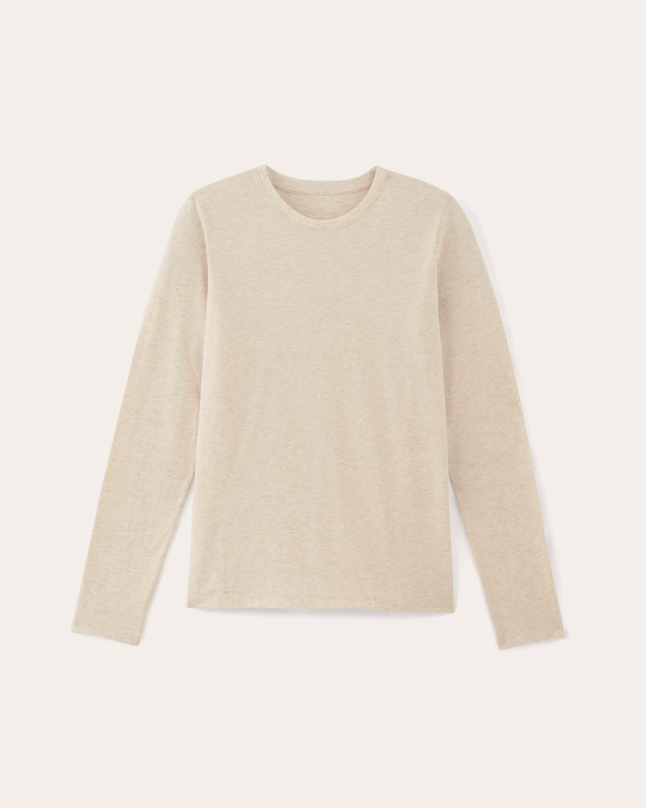 Womens Slim Long-Sleeve Crew in Essential Cotton Sweater by Everlane Product Image