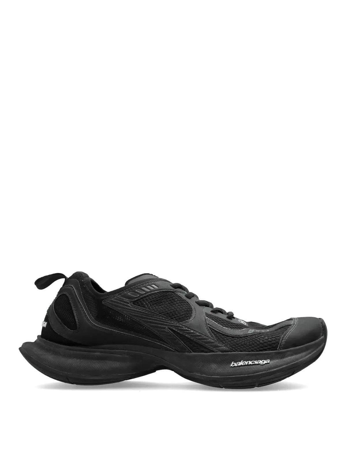 BALENCIAGA Black Mesh And Rubber Circuit Sneakers Product Image