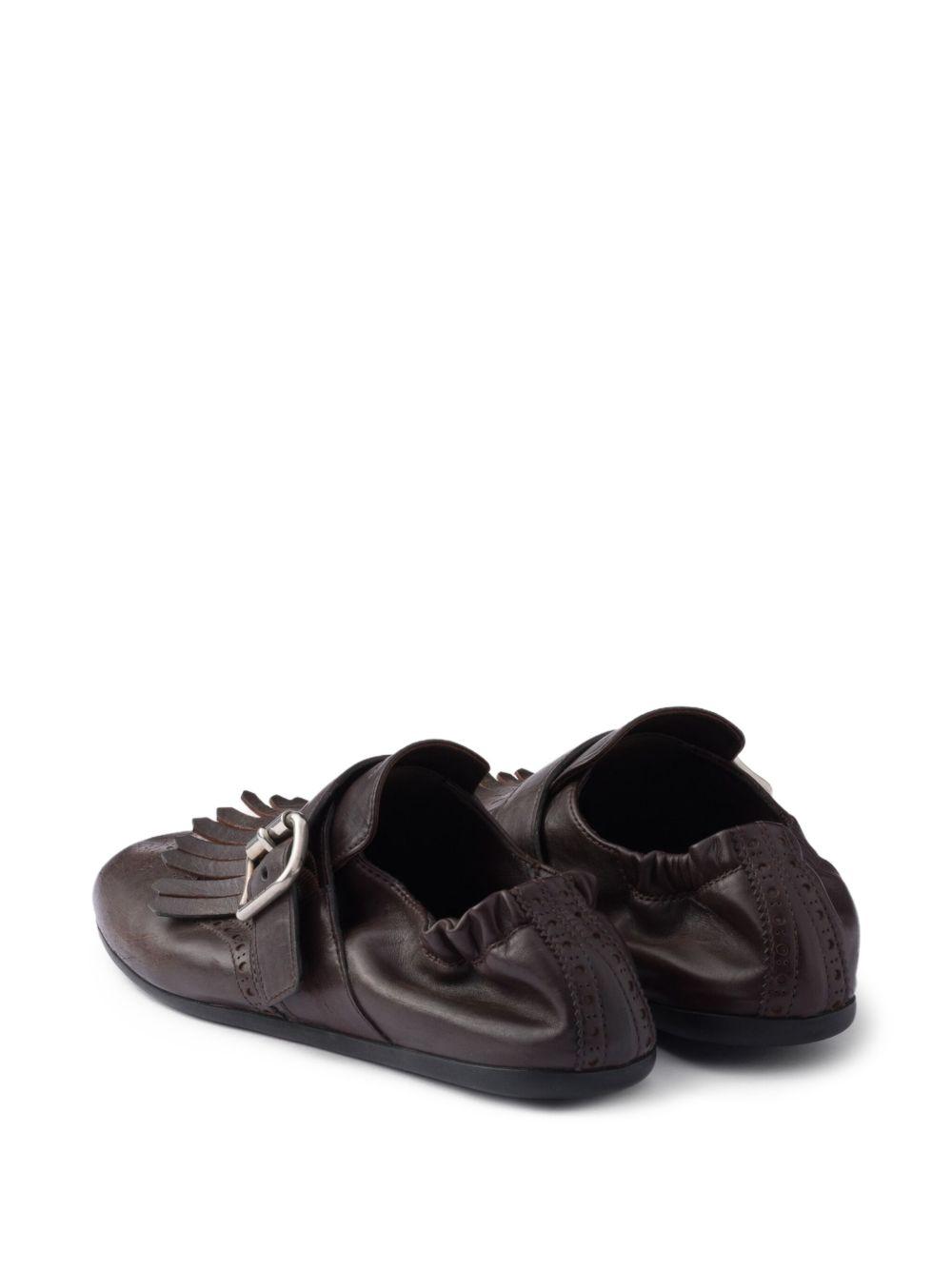 fringed buckle shoes Product Image