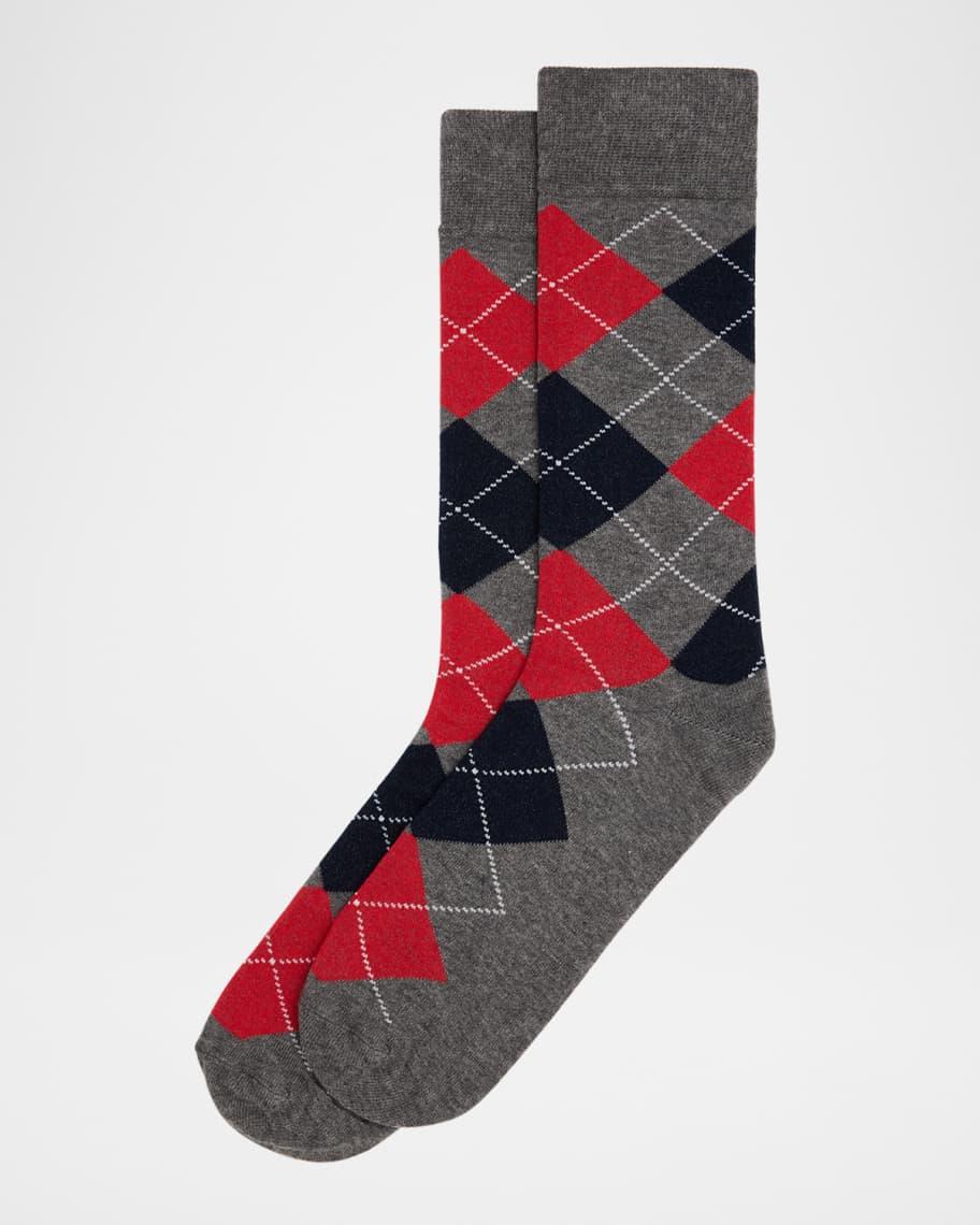 Mens Argyle Crew Socks Product Image