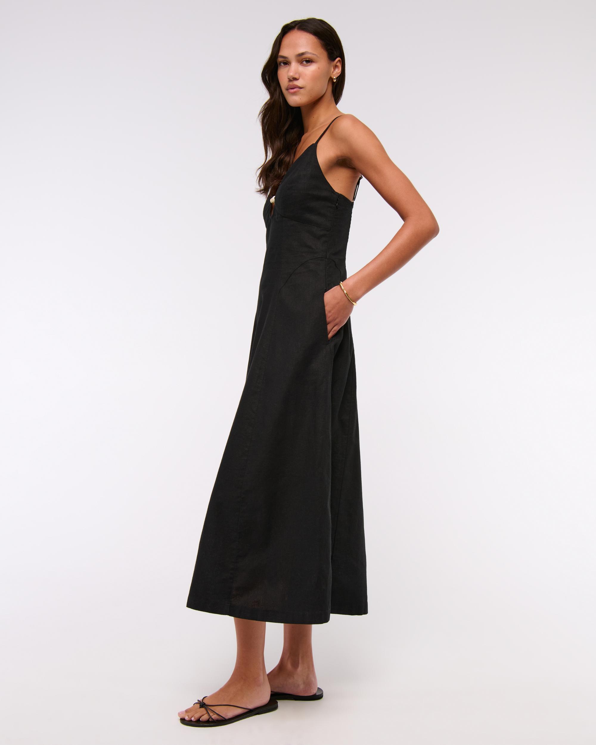 Beaded Flowy Midi Dress Product Image
